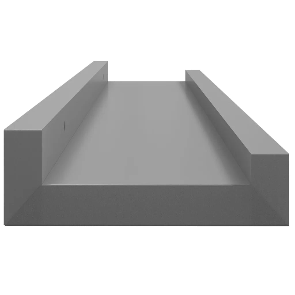 Mensole da Parete 4 pz Grigie 60x9x3 cm 326675