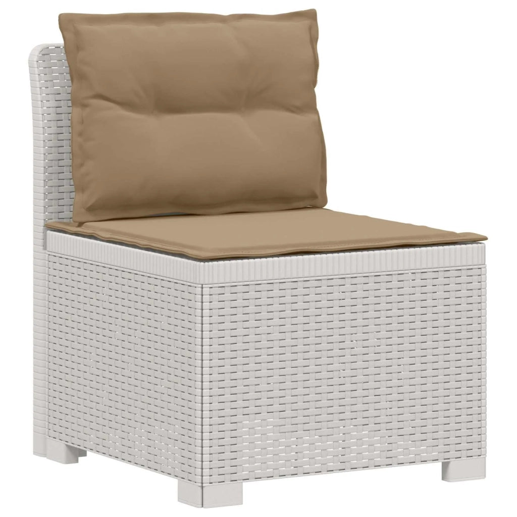 Divano da Giardino a 2 Posti con Cuscini Aspetto Rattan PP 8011950
