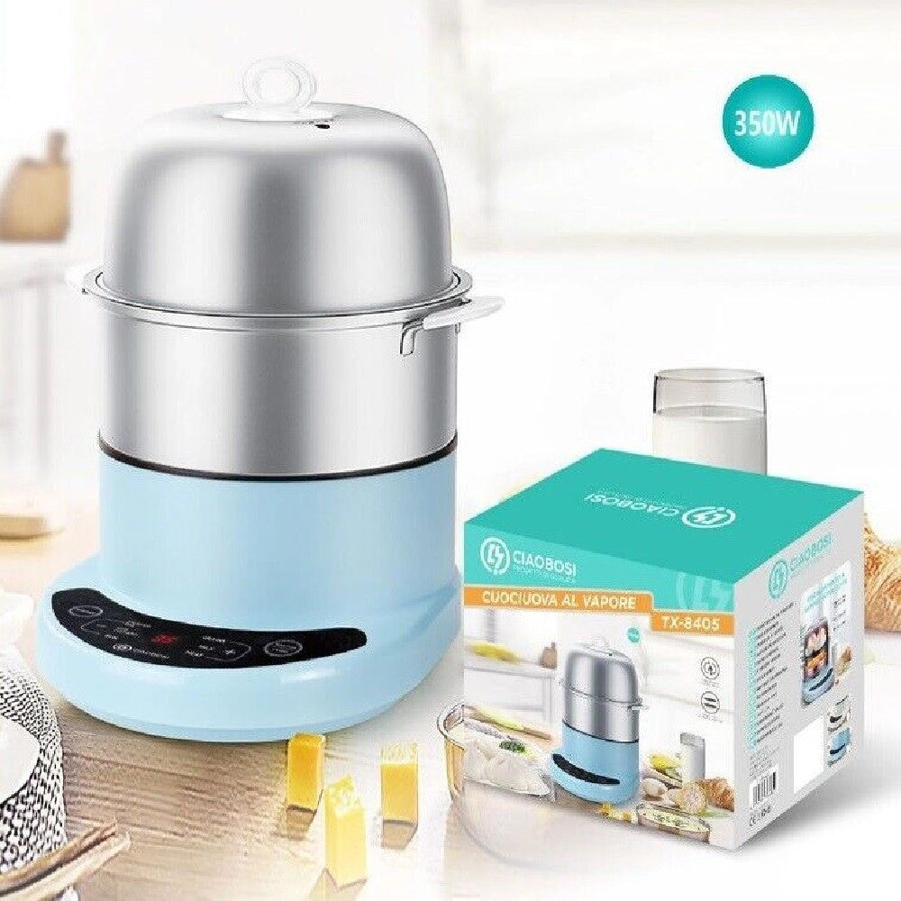 Trade Shop - Cuoci Uova Al Vapore Bollitore Elettrico 350w Fornello Cuociuova 12 Uova Tx-8405 -