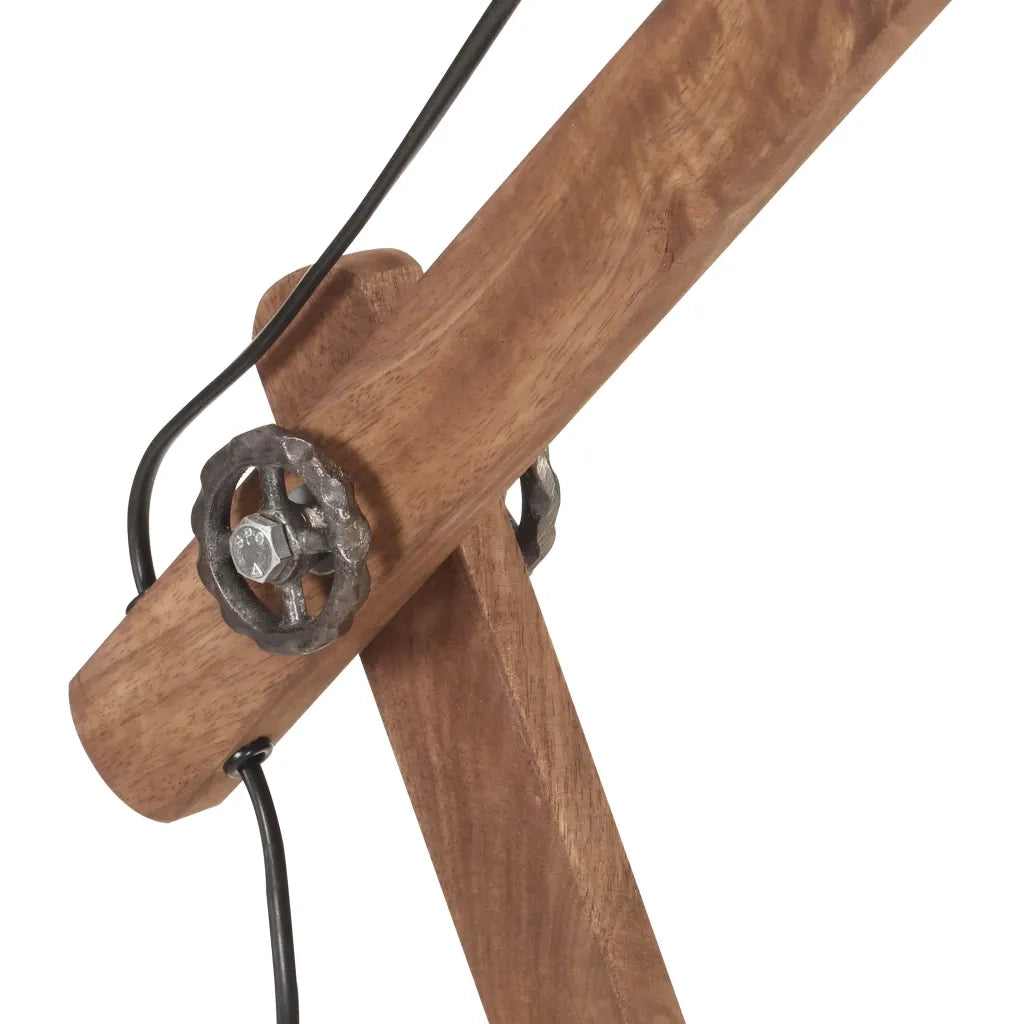 Lampada da Scrivania Industriale Nera Rotonda 58x18x90 cm E27 320553