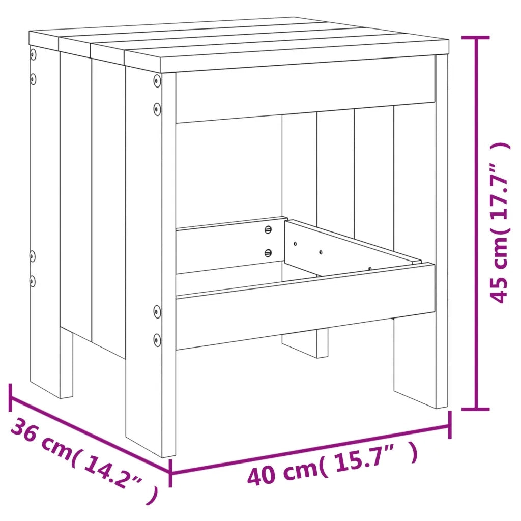 Set da Pranzo per Giardino 5 pz in Legno Massello di Douglas 3157714