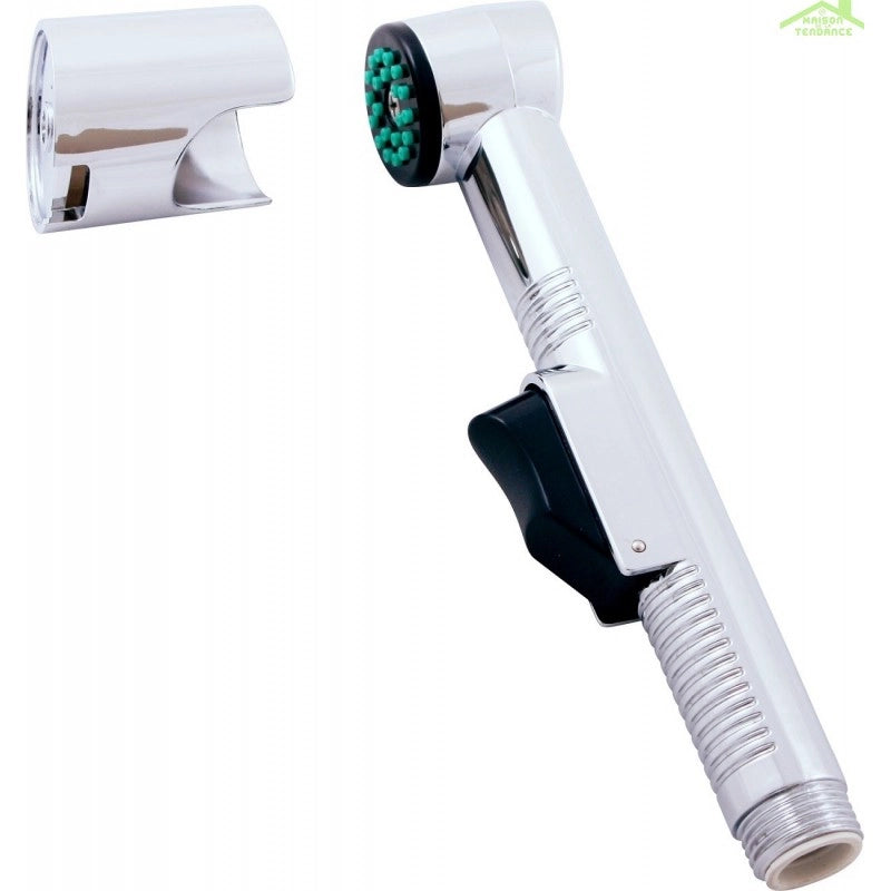 Miscelatore lavabo LABE con sifone in ottone dorato con manico in ceramica