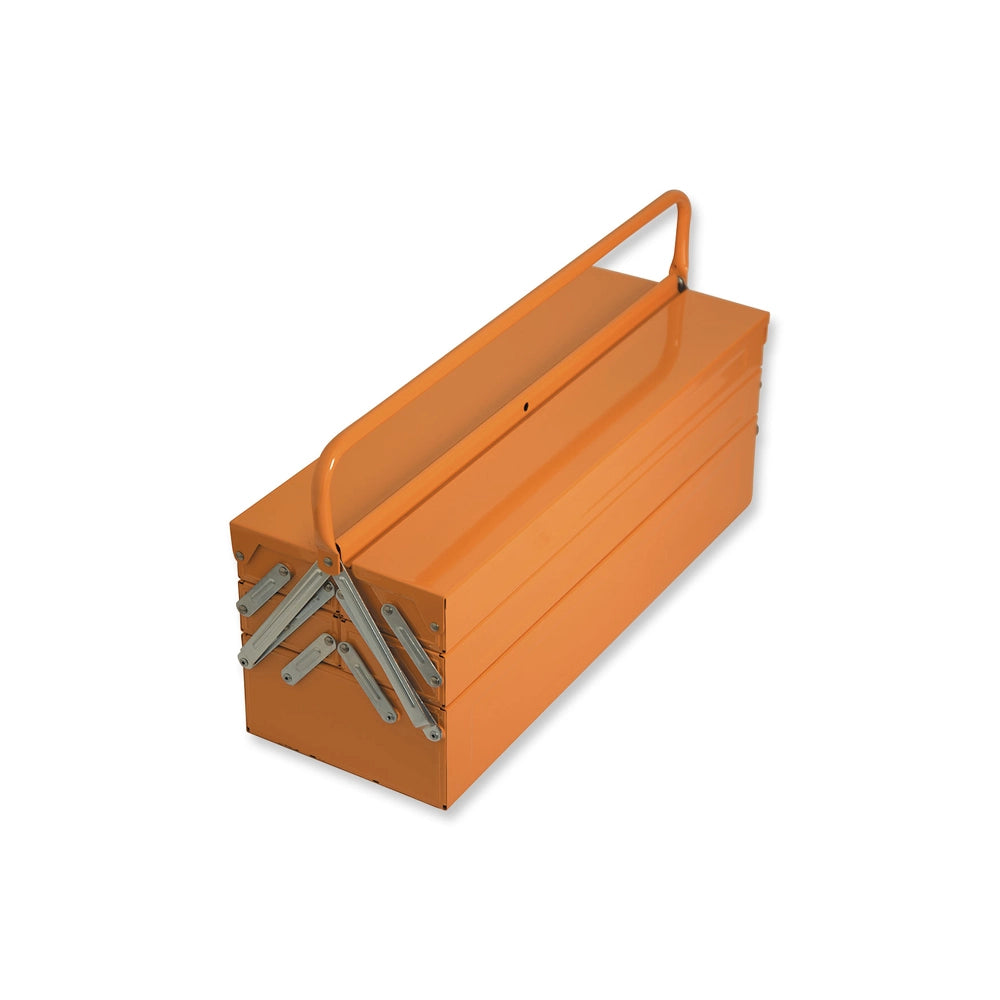 CASSETTA PORTAUTENSILI PORTA ATTREZZI 5 SCOMPARTI METALLO 55x21,5x22,5cm VUOTA 1764.015