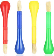 4 Set di pennelli giganti per bambini - pennelli per artisti con maniglie facili da afferrare - pennelli Tempera per bambini - pennelli artigianali per verniciatura per bambini