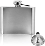 Fles da Alcol - Design Portatile - Acciaio Inossidabile - Chiusura Sicura - Fiasco per Whisky - 4oz - Design Ergonomico - Flask