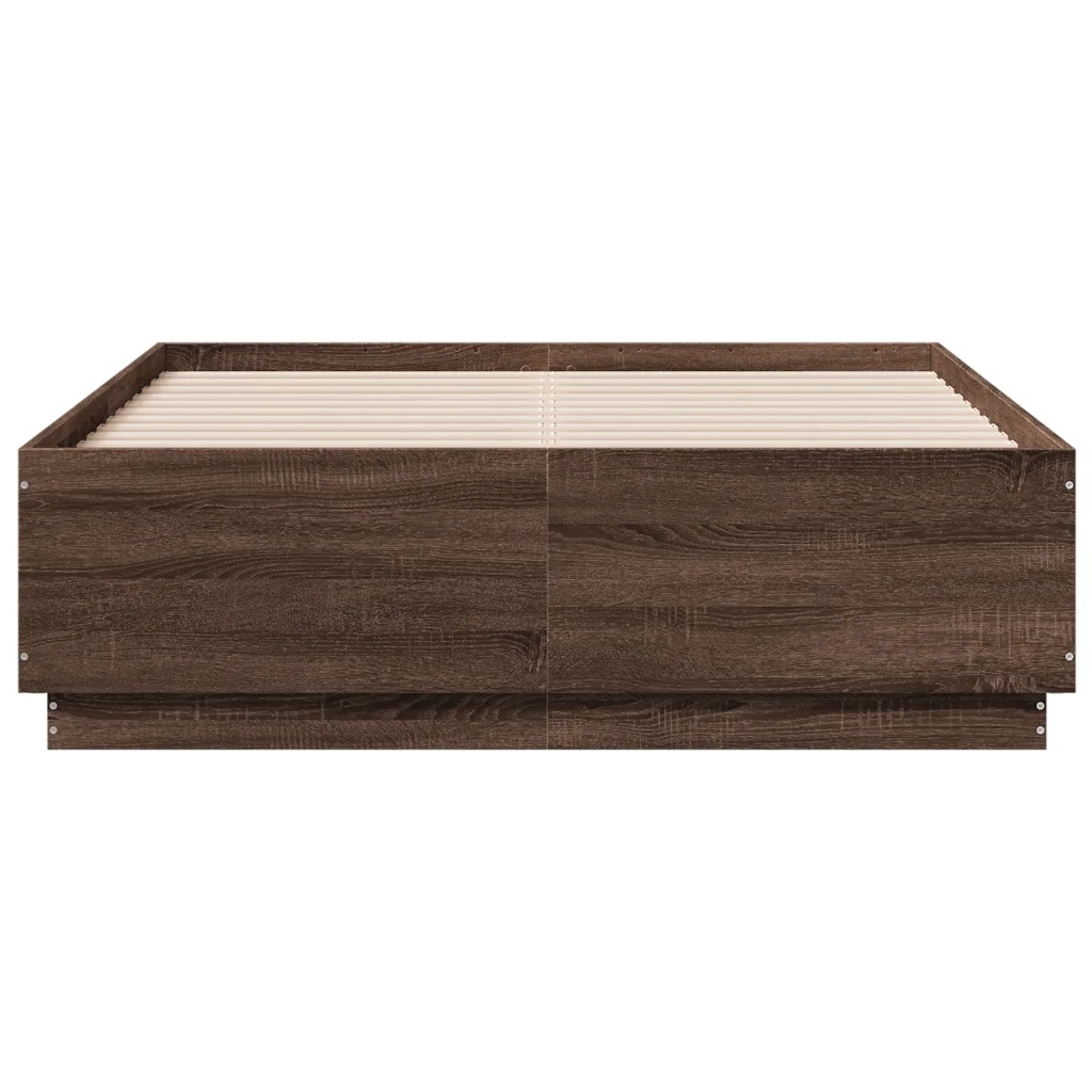 Giroletto Luci LED Rovere Marrone 120x190 cm Legno Multistrato 3209659