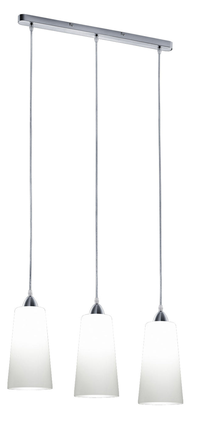 Lampada a Sospensione da Interno Attacco E27 in Metallo Nichel Opaco