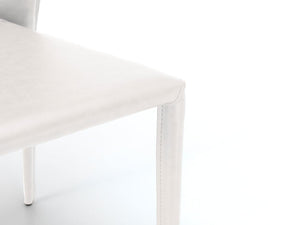 Set 4 Sedie 49x56xH82 cm in Similcuoio Break Bianco