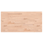Piano Tavolo | Superficie Tavolo | Piano Scrivania 80x40x1,5cm Rettangolare Legno Massello Faggio