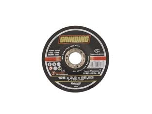 DISCHI DA TAGLIO E DA SGROSSO CENTRO DEPRESSO PER FERRO Ø MM.115- - ø mm.115x2,4 foro 22,2 da taglio per ferro - 50 pezzi GRINDING