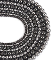 Collier in hematite con 8 catenelle di diversi diametri (4/6/8/10mm) - spacer per gioielli - bracciali in catenella per DIY - diverse misure