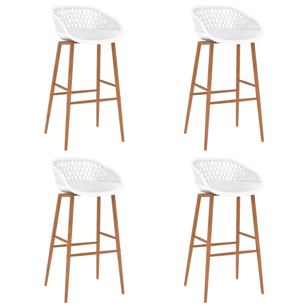 vidaXL Set da Bar 5 pz Nero e Bianco