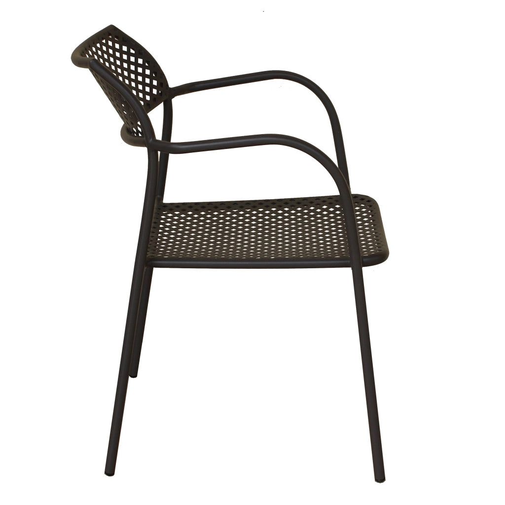 Poltrona da Giardino Impilabile in Acciaio cm 56x56x78 - MATHEW