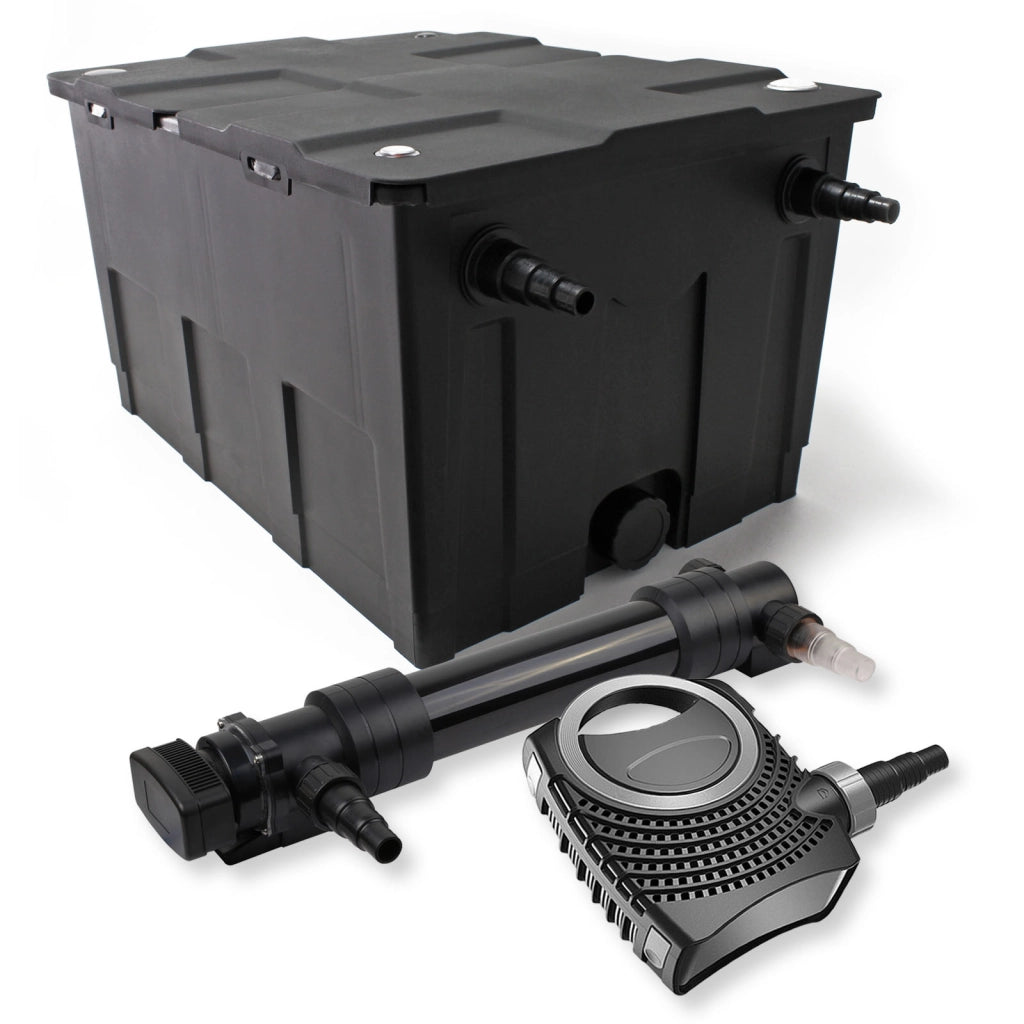 Set Filtro a 1 camera laghetto 60000l con Chiarificatore UVC 36W 6ª serie Pompa NEO10000 80W