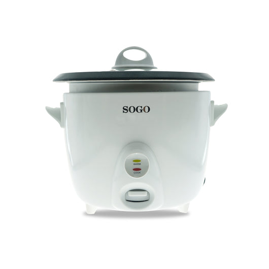 SOGO Cuociriso Elettrico 1.5L – Pentola per Riso, Cottura Automatica, Funzione Mantenimento Calore, Coperchio in Vetro, Antiaderente, 500W