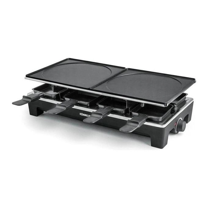 Rommelsbacher RCS 1350 griglia per raclette 8 persona(e) 1350 W Nero, Acciaio inossidabile