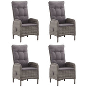 Set Mobili da Pranzo per Giardino 5 pz Grigio 3068741