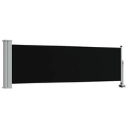 Tenda da Sole | Tenda laterale Retrattile per Patio 80x300 cm Nera