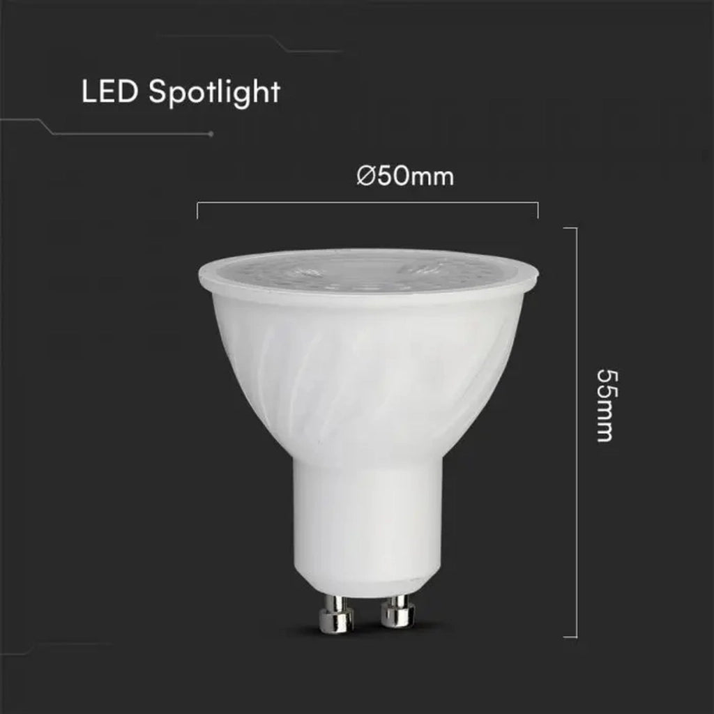 Lampada LED GU10 Dimmerabile Triac Taglio di Fase 6W 445lm, Angolo Largo 110° 220V, 3000K/4000K/6500K (Bianco Caldo 3000K)