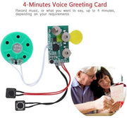Modulo audio per cartelle di auguri - Registrazione 4 minuti - Idee per borse regalo creative - Musica per cartelle di auguri - Adatto per bambini