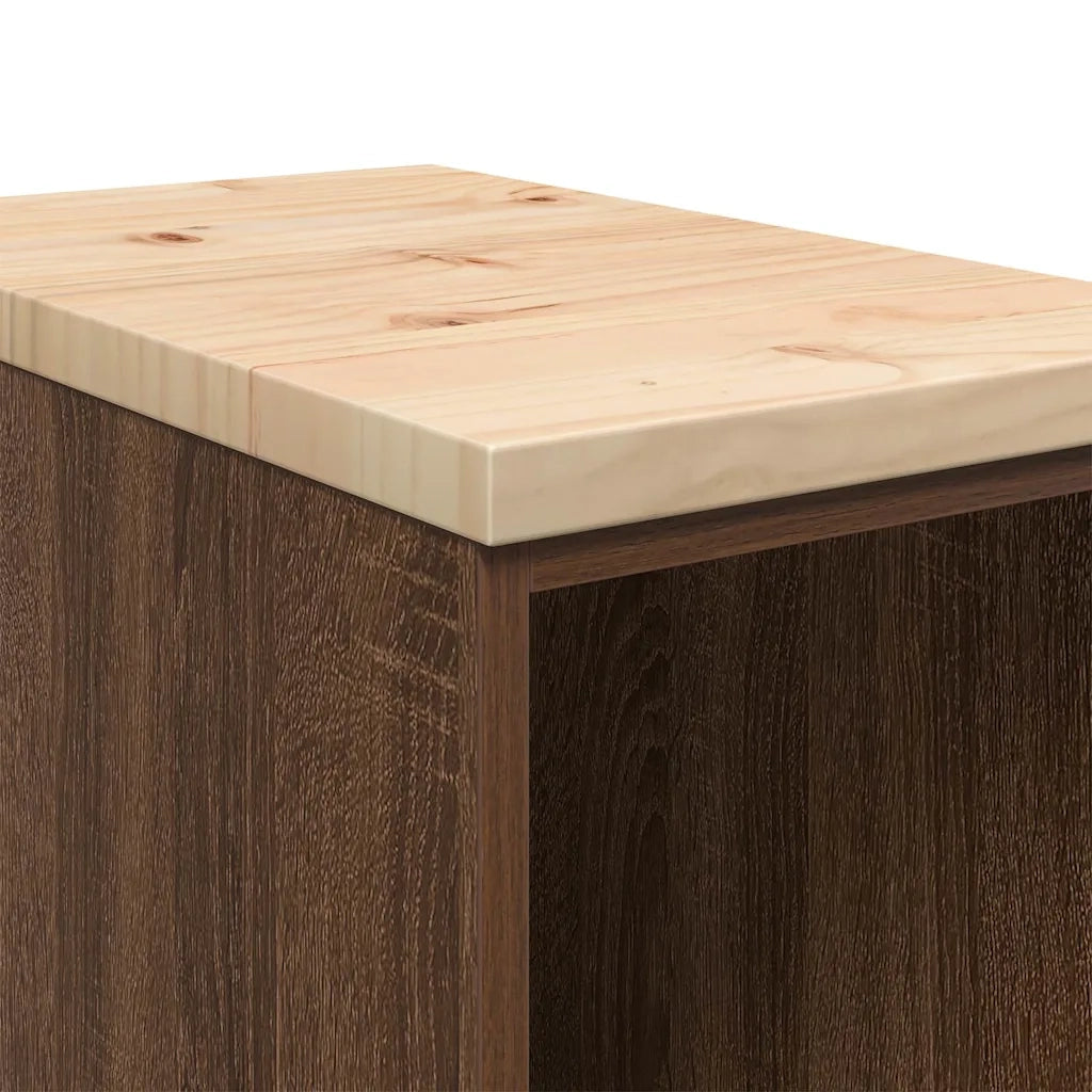 Armadietto per Garage in Rovere Marrone 30x51x85 cm CFW3673908
