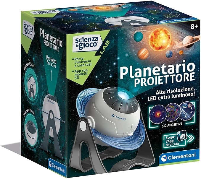 Scienza e Gioco Lab - Planetario Proiettore delle Stelle Animato 3D, Gioco Scientifico Bambini 8+ Anni, per Scoprire Sis