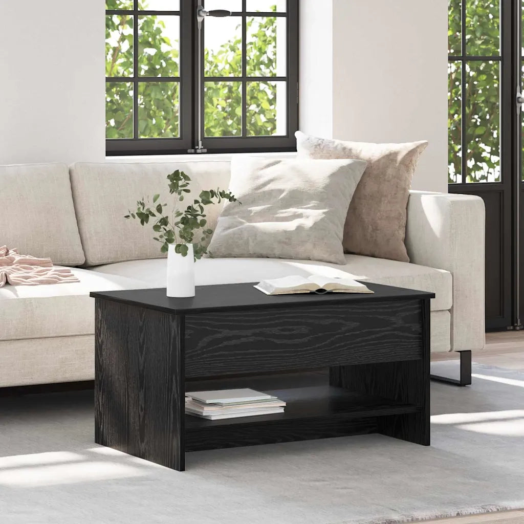 Tavolino da salotto Rovere Nero 80 x 50,5 x 41,5 cm