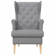 Poltrona | Sedia Relax Grigio Chiaro Tessuto