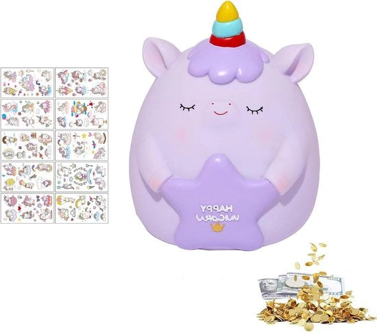Spazzola Decorativa con Sticker di Unicorno per Adulti, Decorazione Cattivissima per la Casa, Giocattolo per Bambini, Regalo di Compleanno o Natale