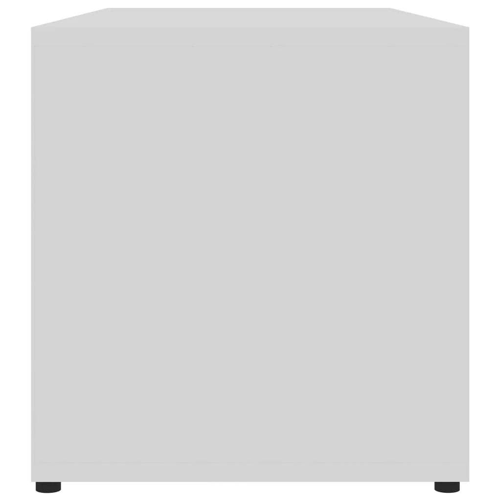 Mobile TV multimediale mensola TV credenza TV sala da pranzo soggiorno camera da letto 80 x 34 x 36 cm legno ingegnerizzato bianco 02_0026258