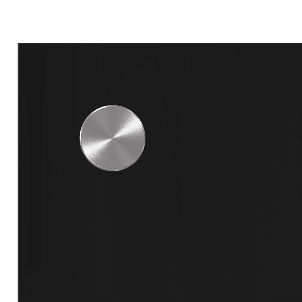 Parafango Cucina  Nero 120x60x0,6 cm in Vetro Temperato