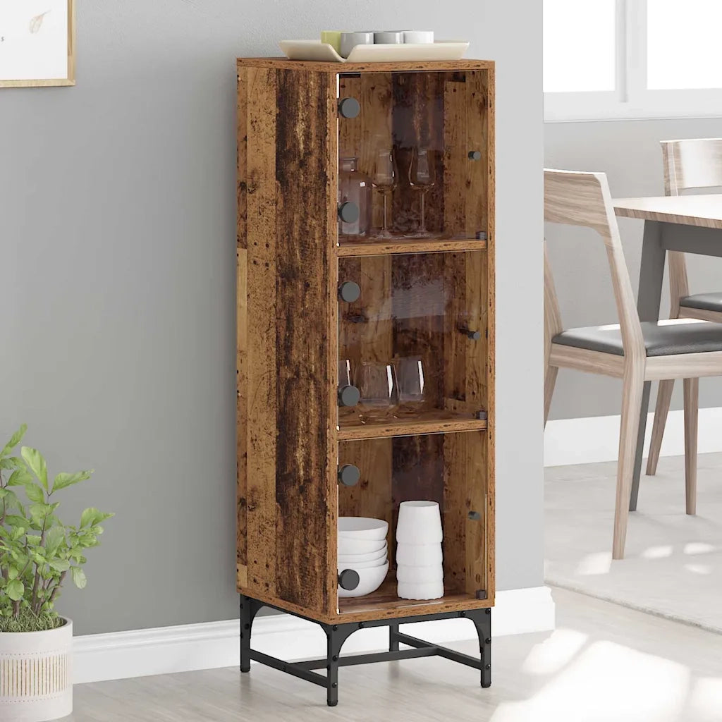 Credenza Legno vecchio 35 x 37 x 117 cm