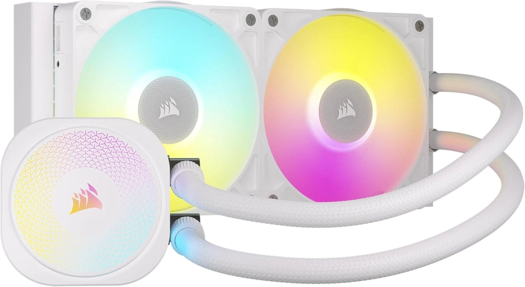 iCUE LINK TITAN 240 RX RGB Raffreddatore CPU a Liquido – 240mm AIO – 2x RX120 Ventole RGB Incluse – Adatto a Intel LGA 1851/1700, AMD AM5/AM4 – Hub di Sistema iCUE LINK Incluso – Nero