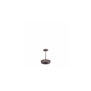 Lampada a led da tavolo Swap mini pro Corten ricaricabile e dimmerabile