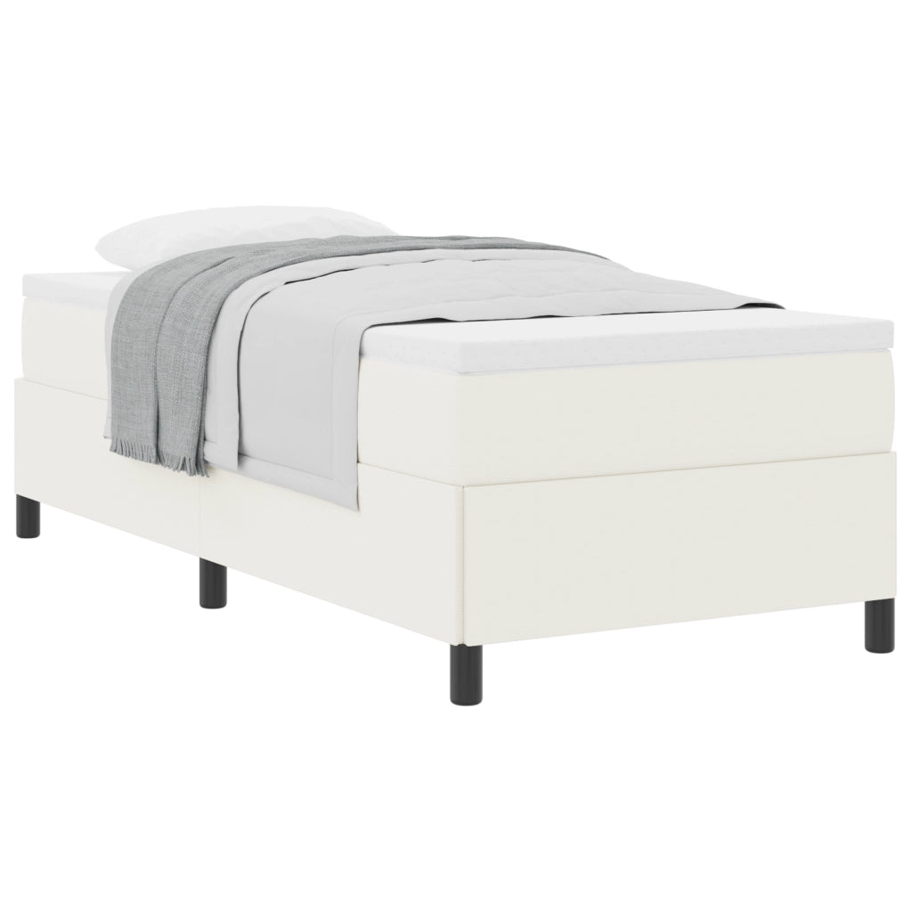 Struttura letto Panna 80x200 cm Tessuto a coste