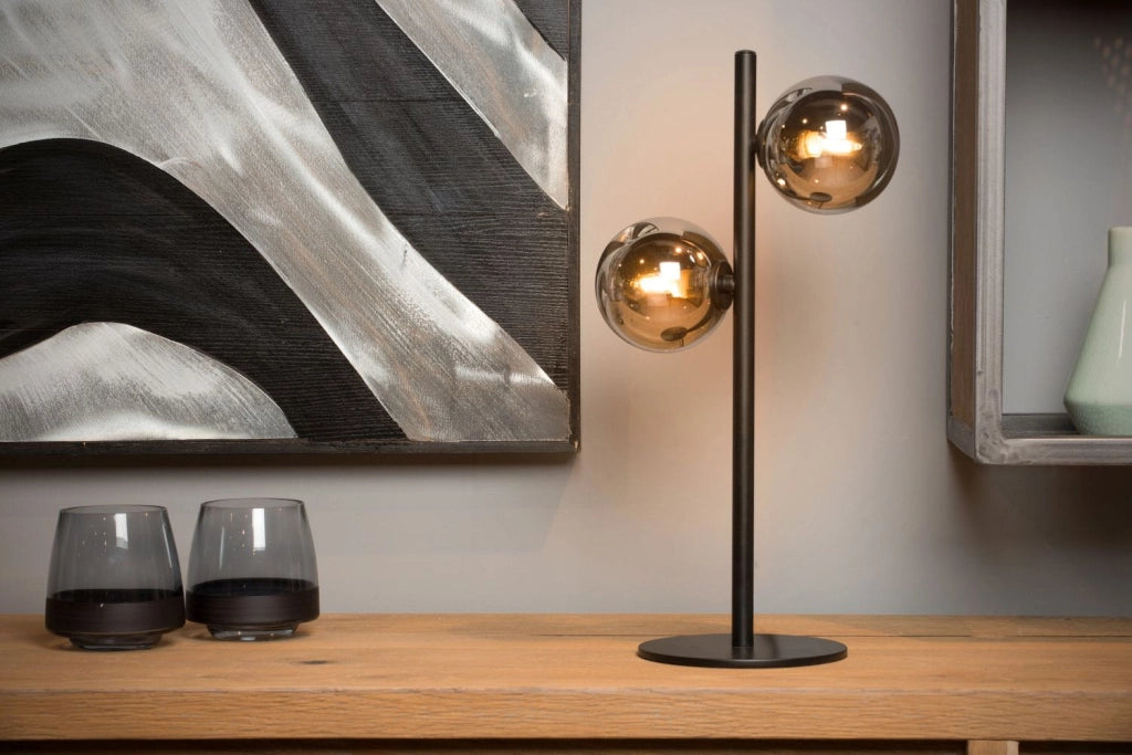 Lampada da tavolo Lucide Tycho 2xG9 nero/grigio 43cm
