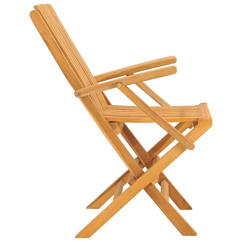 Sedie da Giardino Pieghevoli 8pz 61x67x90cm Legno Massello Teak 3155057