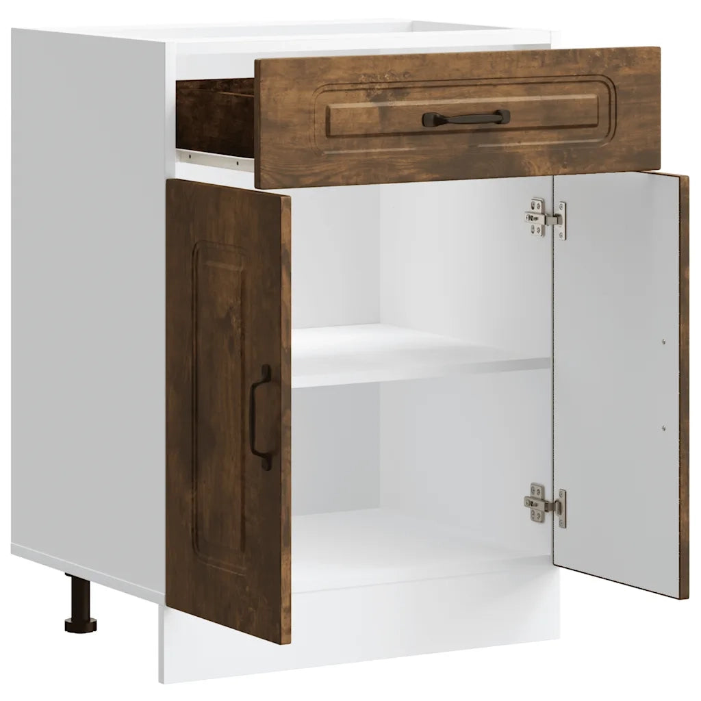 Base da Cucina Kalmar Rovere Fumo in Legno Multistrato