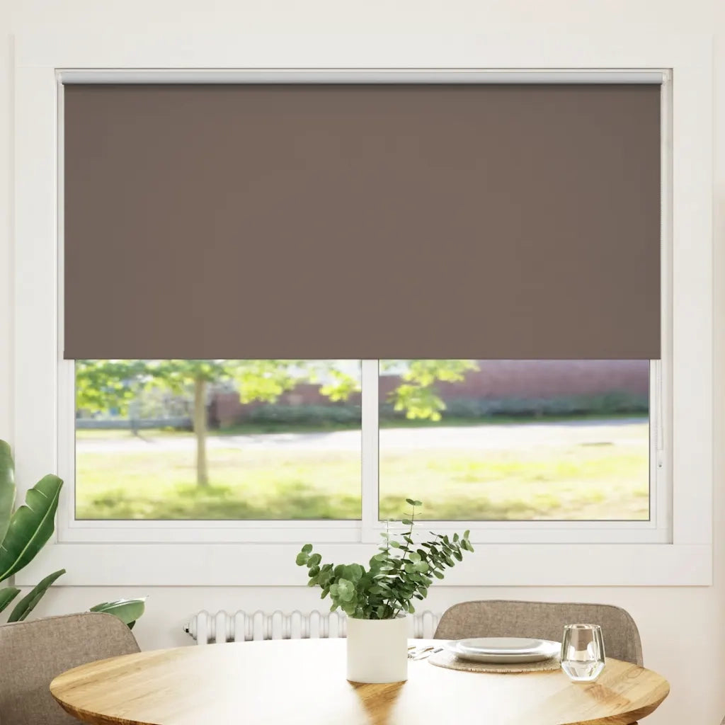 Tenda a Rullo Oscurante-Tenda da sole a rullo 144,4x175 cm Tessuto Larghezza 140 cm caff¨¨