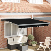 Tenda Retrattile Automatica Nera 350x250 cm