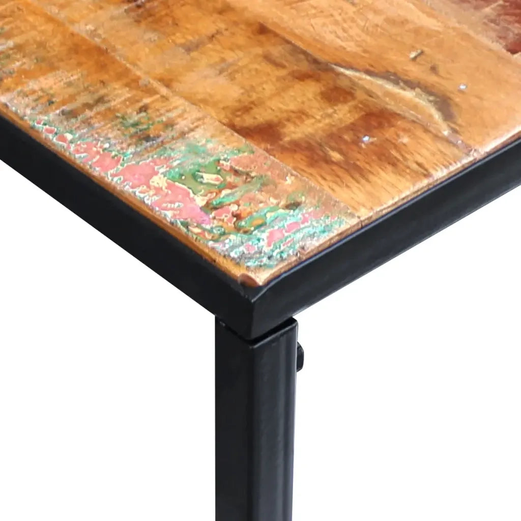 Consolle | Tavolo d'Ingresso in Legno Massello Recuperato 110x35x76 cm