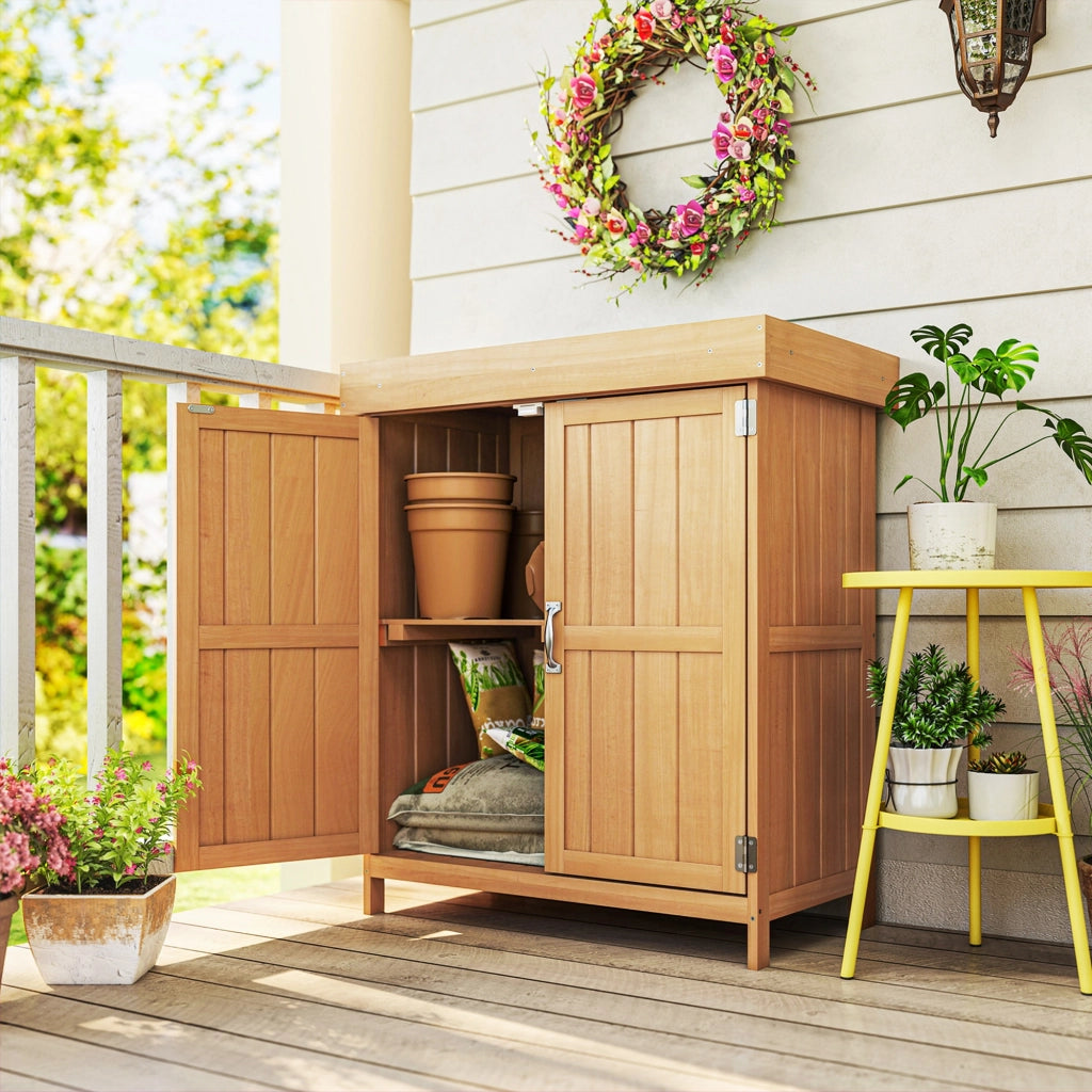 Armadio da Giardino in Legno ¨C zephmum ¨C 74x43x88 cm