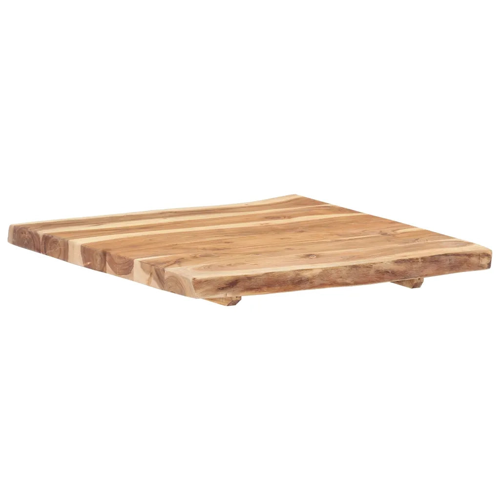 Piano del Tavolo in Legno Massello di Acacia 58x(50-60)x3,8 cm 286328