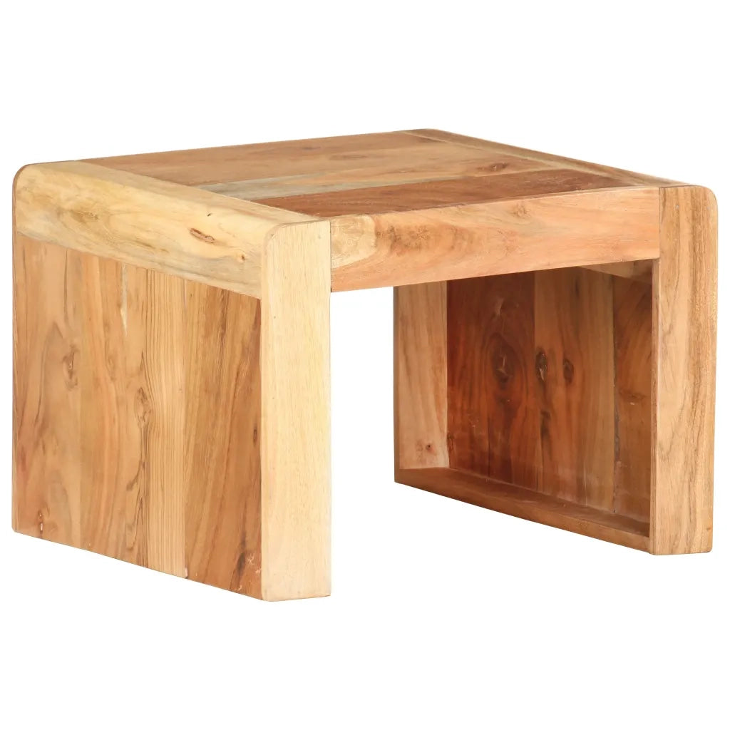 Tavolino Laterale 40x40x30 cm in Legno Massello di Acacia cod mxl 11562