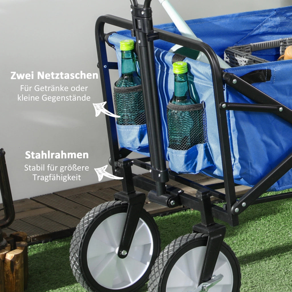 Carrello da giardino pieghevole ¨C zephmum ¨C 68 kg capacit¨¤ di carico
