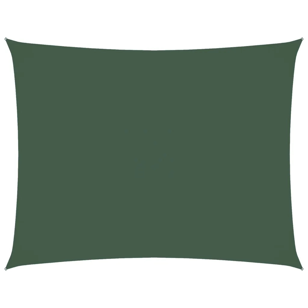 Vela Ombreggiante-Parasole a vela Oxford Rettangolare 2x3,5 m Verde Scuro
