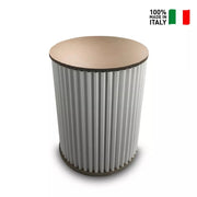 Sgabello contenitore multiuso Materiale: Cartone ondulato, certificato FSC, Colore: Bianco