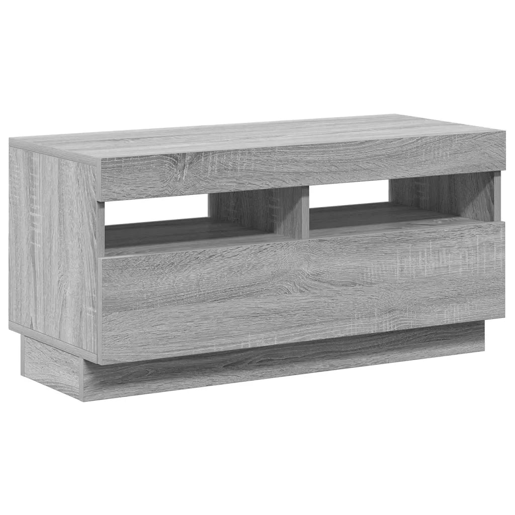 Mobile Porta TV con Luci LED Grigio Sonoma 80x35x40 cm cod mxl 10141