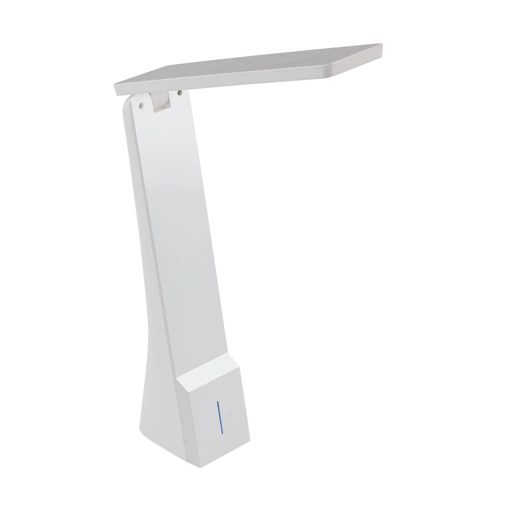 Lampada Da Tavolo Moderna La Seca Policarbonato Bianco Luce Led Integrato 1,8W