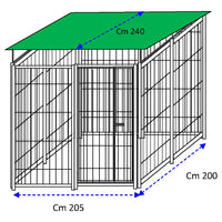 Box recinzione 2x2 metri coperto con zincatura a caldo per stoccaggio bombole